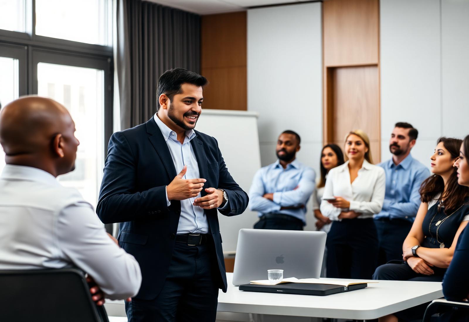 Corporate in-house training session